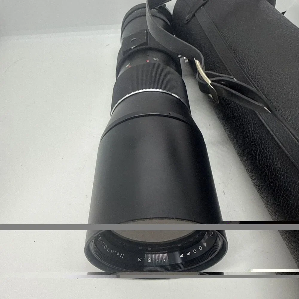 Vintage Vivitar 400mm f/6.3 T4 mount Telephoto lens with hard case